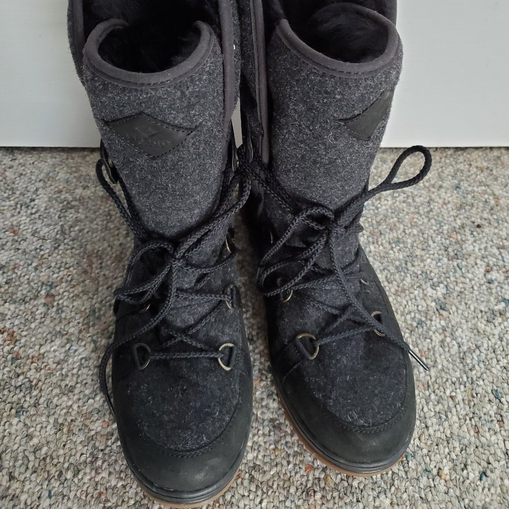 Sperry Boots Arctic Grip Charcoal Gray Size 9